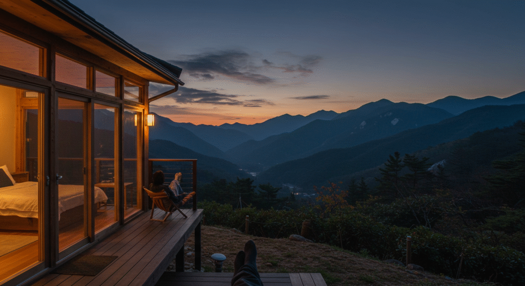구례 숙박 지리산 뷰 캠프 ‘별보는 숲속집’ – 자연 속 힐링 스테이
